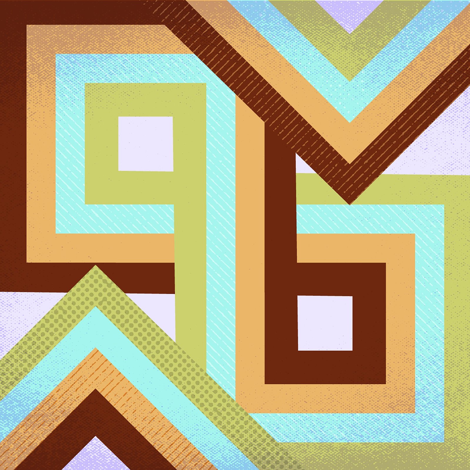 Set of 4 Midcentury Ceramic Coasters - Image 4