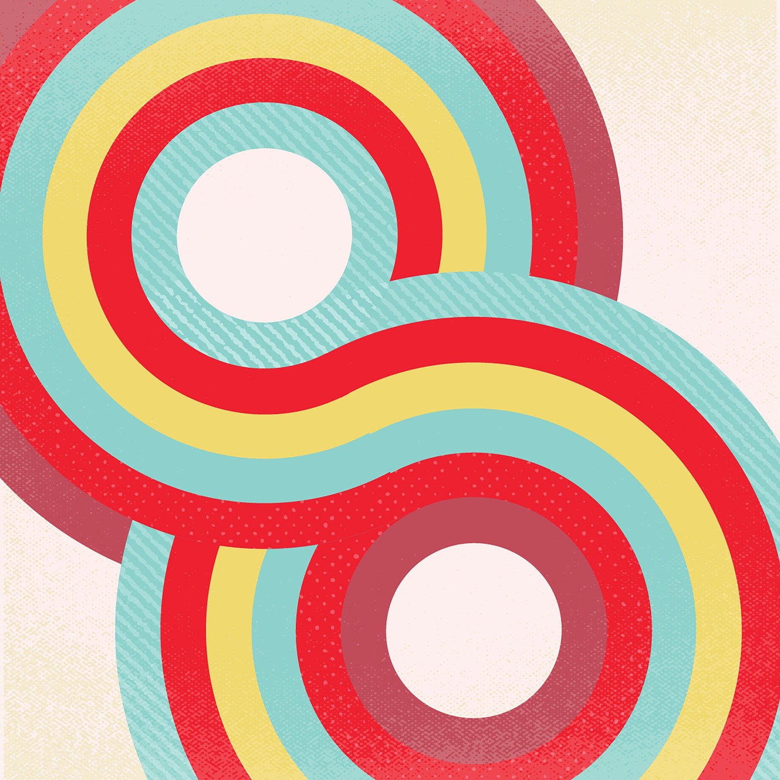 Set of 4 Midcentury Ceramic Coasters - Image 3