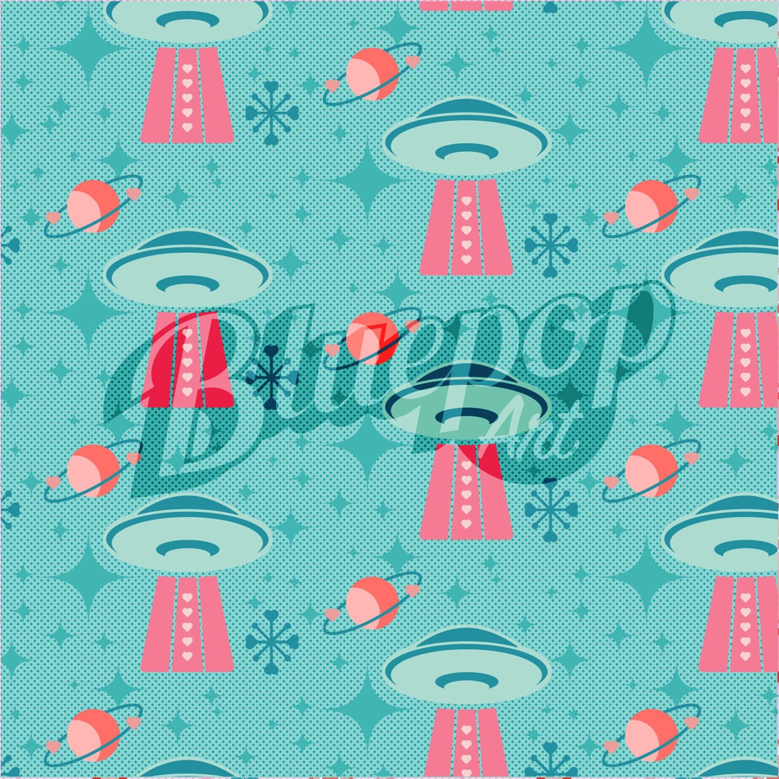 Retro Atomic Space Coaster Set - Image 4