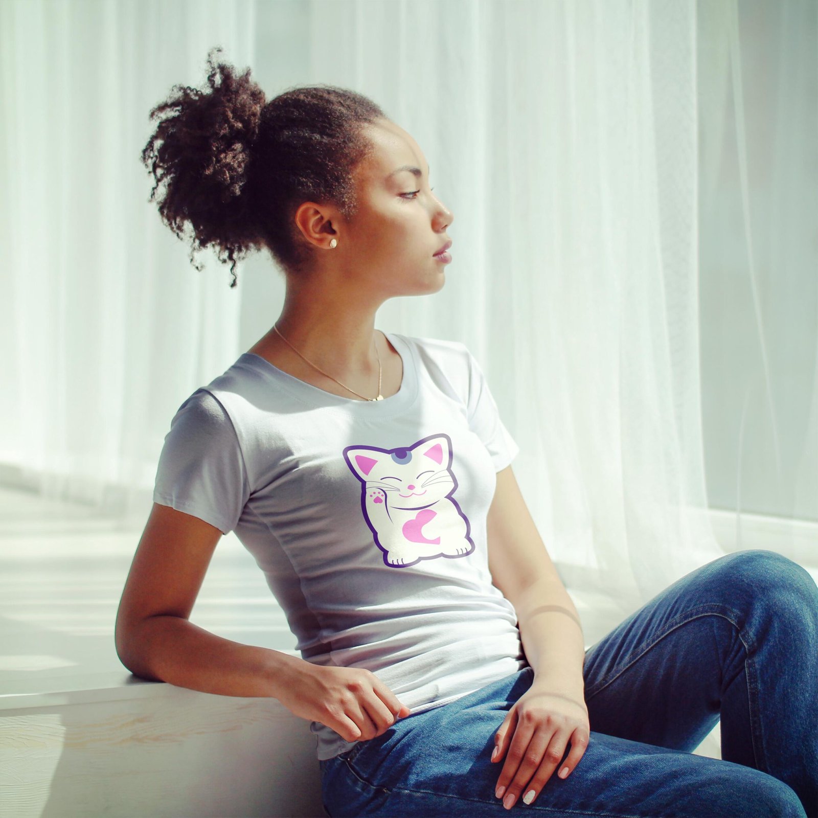 Kawaii Shirt Graphic Tee Next Level Tee 1510 - Image 3