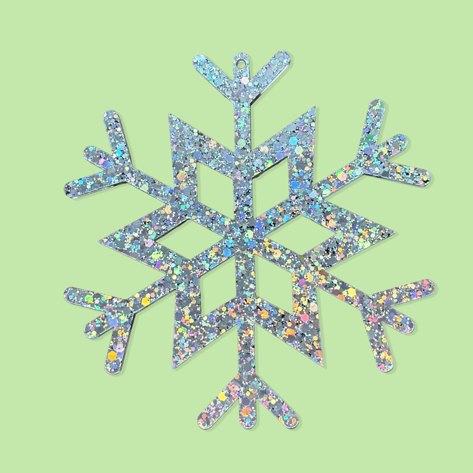 Crystal Flare - Holographic Acrylic Ornament - Bluepop Art